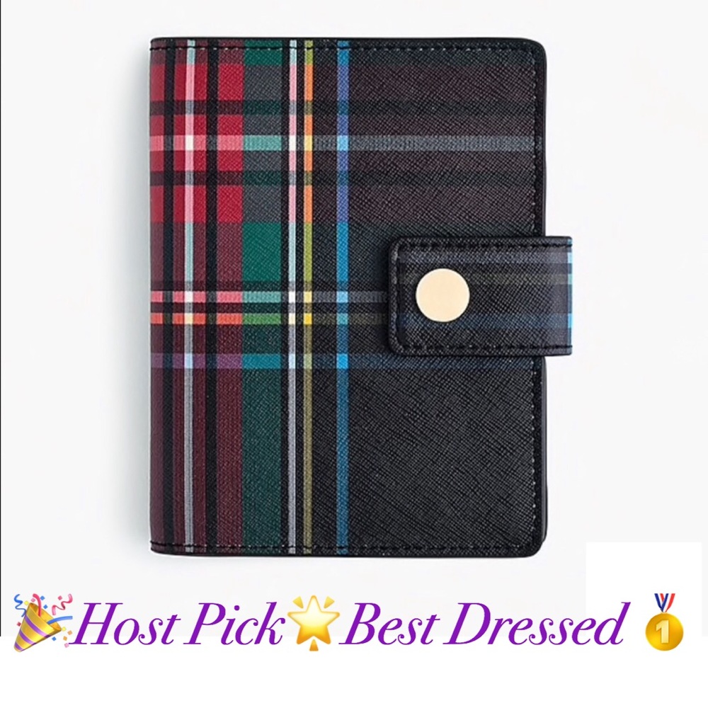 🆕 J. Crew Tartanpassport case/receipt holder